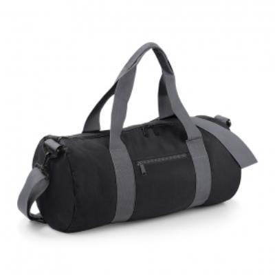 Sac de voyage toile - 20 L - Varsity Barrel Bag - BG140 - noir