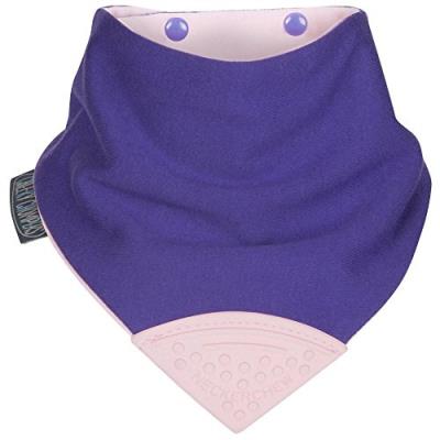Cheeky chompers baby baby bandana anneau de dentition uni rose/violet