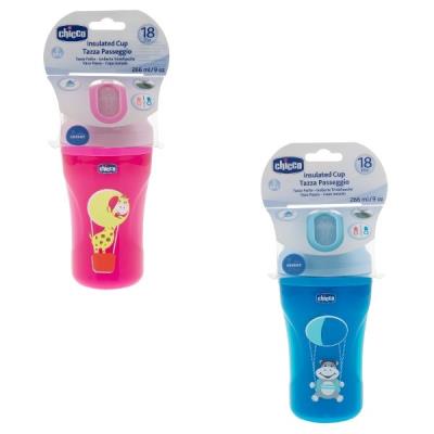 Chicco Tasse Paille Isotherme - 18m + Pink or Blue