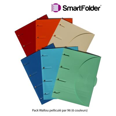 Pochette de classement Pack Wallou Assortis PELLICULEES par 96