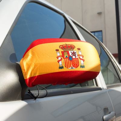 Housses avec Drapeau Espagnol pour rétroviseurs - Supporteur espagne voiture