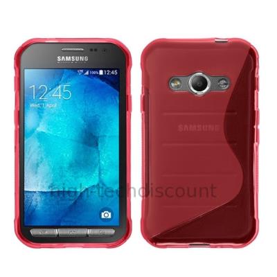 Housse etui coque pochette silicone gel fine pour Samsung G388F Galaxy Xcover 3 - ROSE