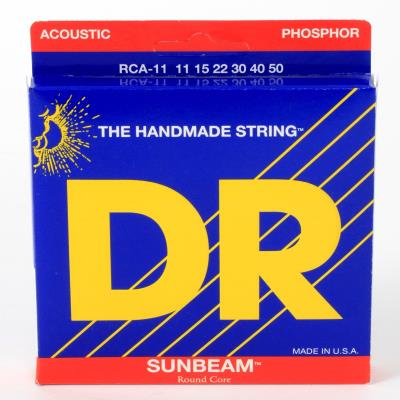 Cordes DR RCA-11 SUNBEAM ACOUSTIC 11-50 MEDIUM LITE Cordes guitares folk