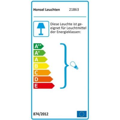 HONSEL 21863 PLAFONNIER MÉTAL VIEILLI FEUILLES DORÉES ORNEMENTALES