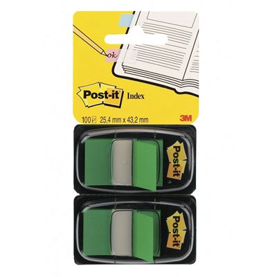 Post-It Marque-Pages Vert Lot De 2 X 50 Feuilles