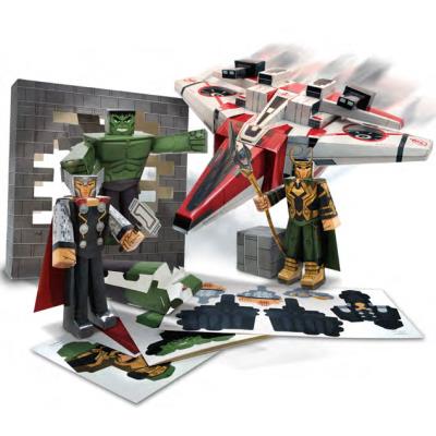Avengers (Marvel) - Set Papercraft Avenjet Aircraft Vehicle Pack