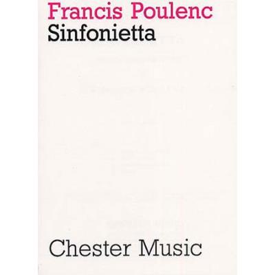 Partitions classique CHESTER MUSIC POULENC FRANCIS - SINFONIETTA - CONDUCTEUR Grand format