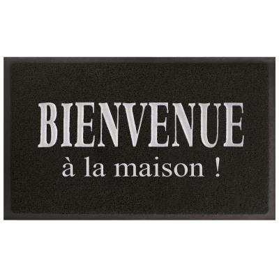 Tapis d'entrée 45x75 CASA NOIR/GRIS