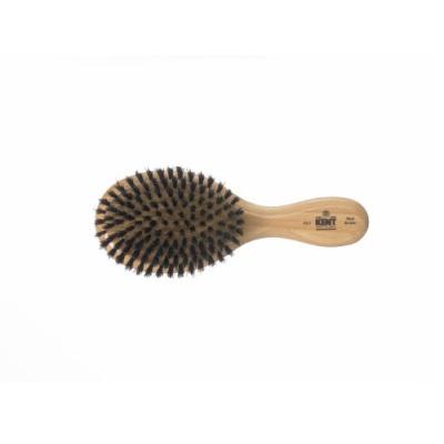 KENT - BROSSE OVALE - HOMME - BOIS SATINÉ/HÊTRE - POILS NATURELS NOIRS