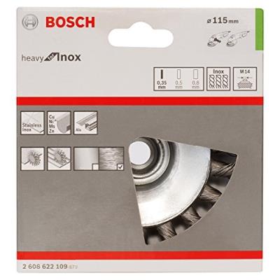 Bosch 2608622109Brosse Conique Diam. 115 Mm Fil D'Acier 1 Pc(S)