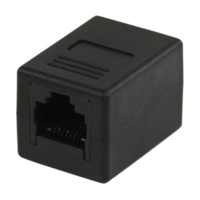 Coupleur réseau cat5 valueline de rj45 femelle vers câble femelle noir
