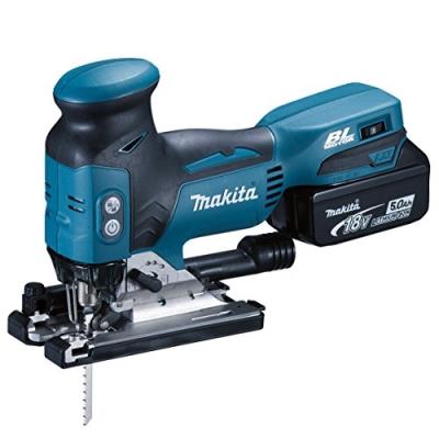 Makita Scie Pendulaire Sans Fil 18 V, 5,0 Ah, En Coffret Mak-Pac avec Batterie et Chargeur (Djv181Rt1J