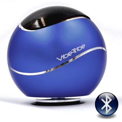 Vibe-Tribe Orbit Yale Blue: Ultracompact 15 Watt Haut-parleurs a Vibration Sans Fil, Bluetooth & Mains-libres