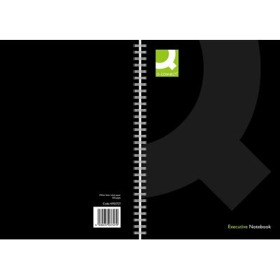 Q Connect A4 à spirale livre – noir