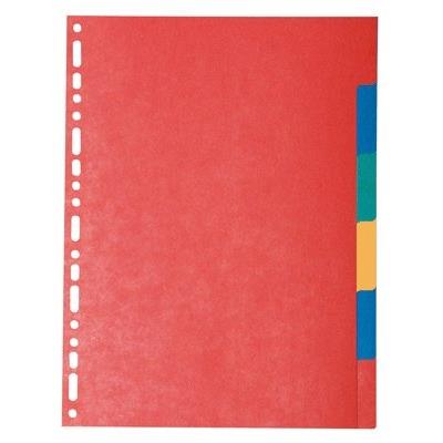 Exacompta - Intercalaires Cartes Lustrees A4 23t - Jeu De 6