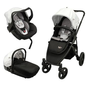 poussette trio oakland 2 black collection