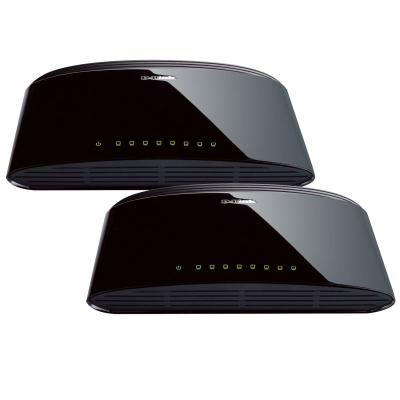 D-Link DES-1008D x2 - Pack de 2 switches 8 Ports 10/100 Mbps