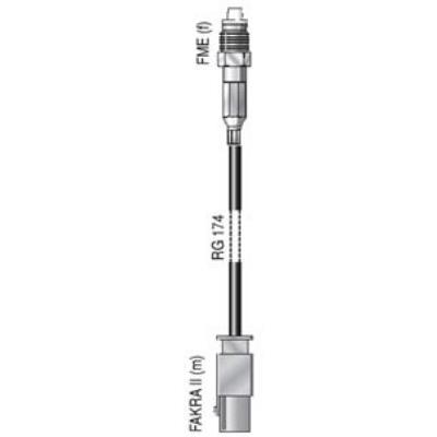 Antenne bad blankenburg abb adaptateurcâble fme(f) - fakra(m) z0 codiert 0,19m 2305.01