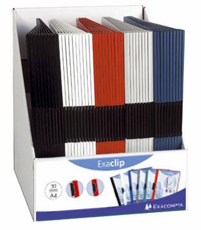 Chemise Exa-Clip Dos Bleu Polypropylène 60 feuilles