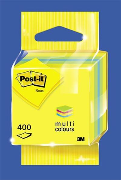 POST IT Post-it - Mini-cube de 400 feuilles 51x51mm Citron en sachet 