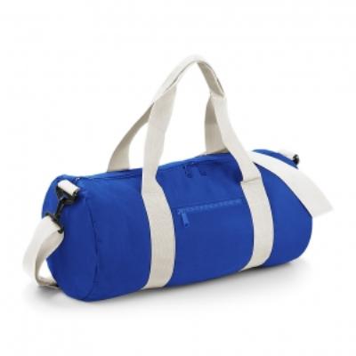 Sac de voyage toile - 20 L - Varsity Barrel Bag - BG140 - bleu roi