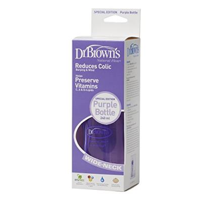 Dr. Marron col large débit naturel de violet bouteille 240 ml.
