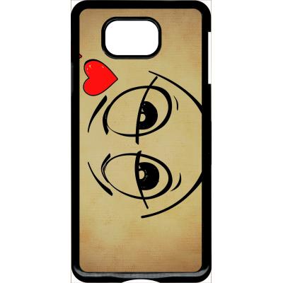 Coque samsung alpha smiley amoureux