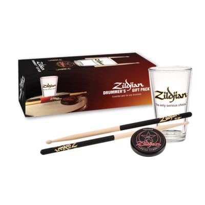 Table et cuisine ZILDJIAN ZPACK14-1 - PACK CADEAU POUR BATTEUR - BAGUETTES DIP 5A + VERRE + MINI PAD SILENCIEUX