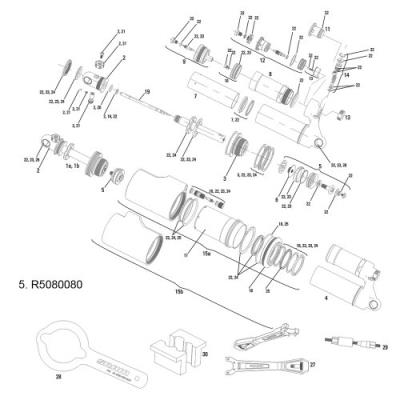 Rockshox vivid air ensemble piston principal r2c mi 2011