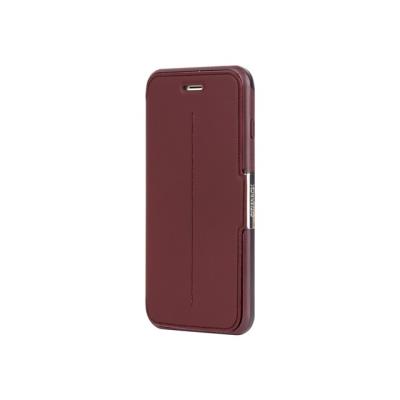 OtterBox Strada - Flip cover voor mobiele telefoon - echt leer, polycarbonaat - chic revival - voor Apple iPhone 6 Plus, 6s Plus