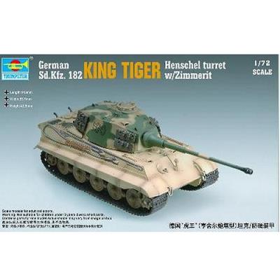 Maquette Trumpeter KING TIGER HENSCHEL TOURELLE-1/72 - Maquette milita