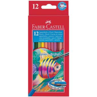 Faber Castell Crayons De Couleur Aquarelle Pour Enfants Etui De 12 Crayon De Couleur Achat Prix Fnac