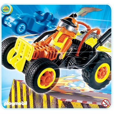 Playmobil - 4182 - Pilote avec Voiture Transformable Jaune