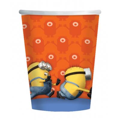 Goblets en carton Minion x8 Amscan