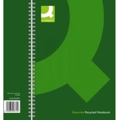 Q Connect à spirale Format A4 recyclé à livre – noir