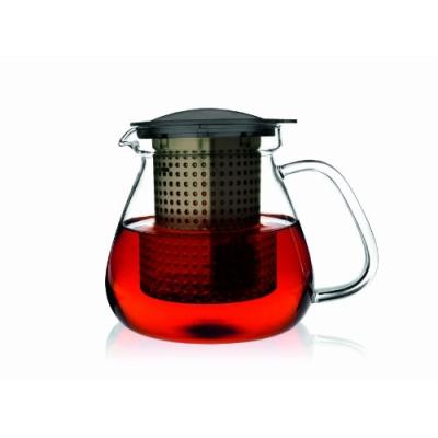 FINUM 4287000 CANNETTE THÉIÈRE + FILTRE TEA CONTROL VERRE NOIR 1,0 L