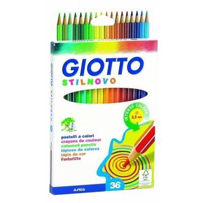 Crayons de couleur Stilnovo Giotto boîte 36 cou…