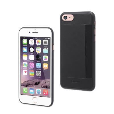 Muvit - Achterzijde behuizing voor mobiele telefoon - zwart - voor Apple iPhone 7 Plus