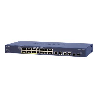 NETGEAR ProSAFE FS728TLP - switch - 24 poorten - Beheerd - rack-uitvoering