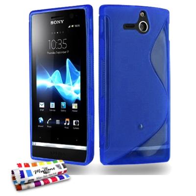 Coque Souple ORIGINALE Ultra Fine Bleu , Le S,  Premium de MUZZANO pour SONY XPERIA U