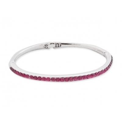 Bracelet fin aux strass magenta bijou fantaisie pas cher