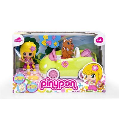 Famosa - Poupée 7 Cm - Pinypon : Voiture Verte
