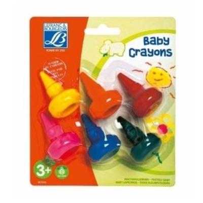 L&b education - 807045 - loisir créatif - baby crayon education - 6 crayons - assortiment