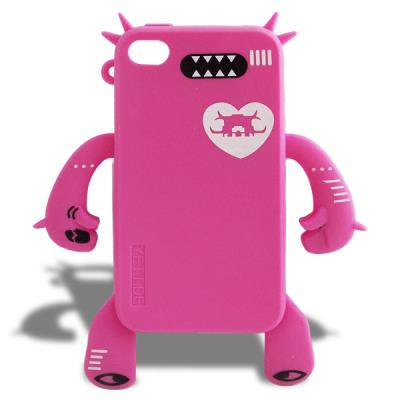 Coque iphone 4 attrayante avec bras rose pour jeune fille