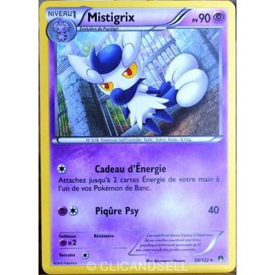 carte Pokémon 59/122 Mistigrix 90 PV XY - Rupture Turbo NEUF FR État correct - Pokémon reconditionné disponible sur Fnac