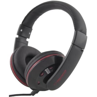 Esperanza audio casque stéréo avec contrôle du volume eh144k coral 3m noir eh144k -