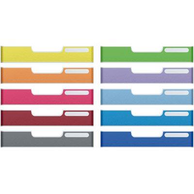 Set de 10 frontons 54mm  A4 colorés Color Coding : 10 frontons (1 par couleur)