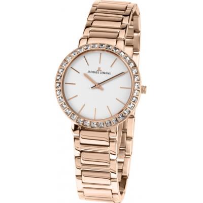 Montre JACQUES LEMANS  La Passion Rome/1-1843C en Acier inoxydable Ip-rosé