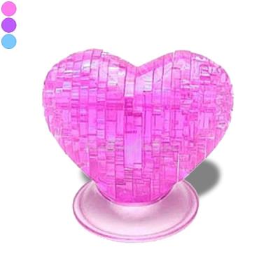 Puzzle effet crystal c?ur 3D violet