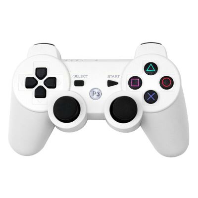 ETAOLINE Manette PS3 Bluetooth Manette Sans Fil DualShock Pour PlayStation 3 Blanc 
